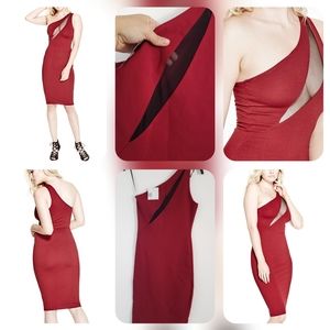 G BY GUESS MARTINA ONE SHOULDER DRESS